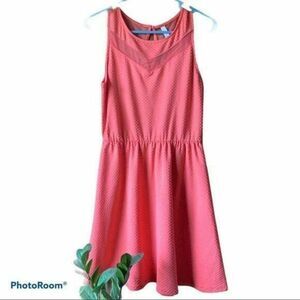 Xhilaration Pink Fit & Flare Mini Dress Women's Small